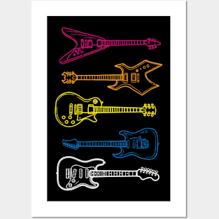 Electric Guitars for Days Posters and Art